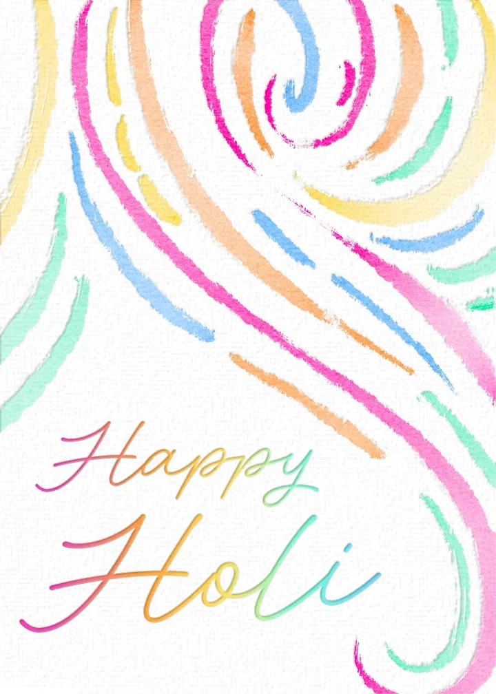 Holi Flourish card image