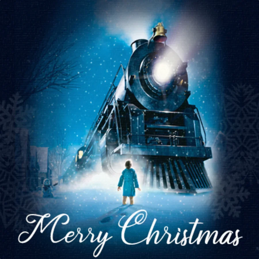 The Polar Express Christmas card image