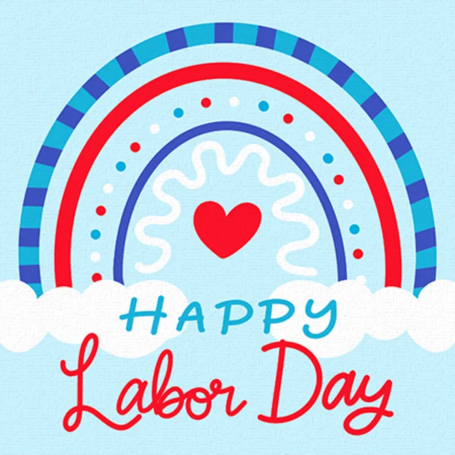 Labor Day Rainbow card image