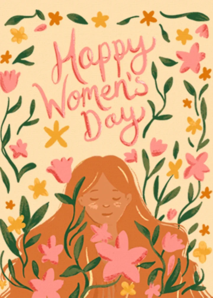 Women’s Day Blooms card image