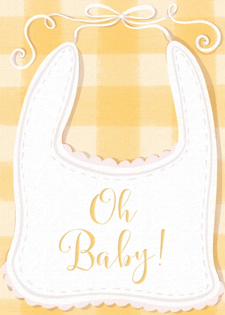 New Baby Bib card image