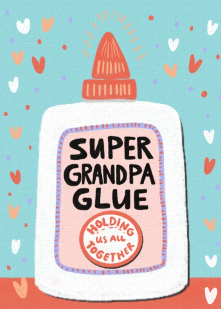 Grandpa Glue Bottle card image