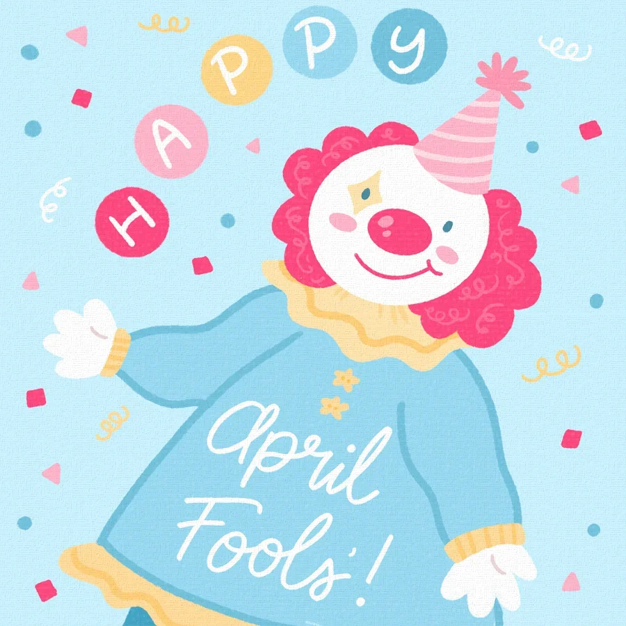 April Fools' Clown card image