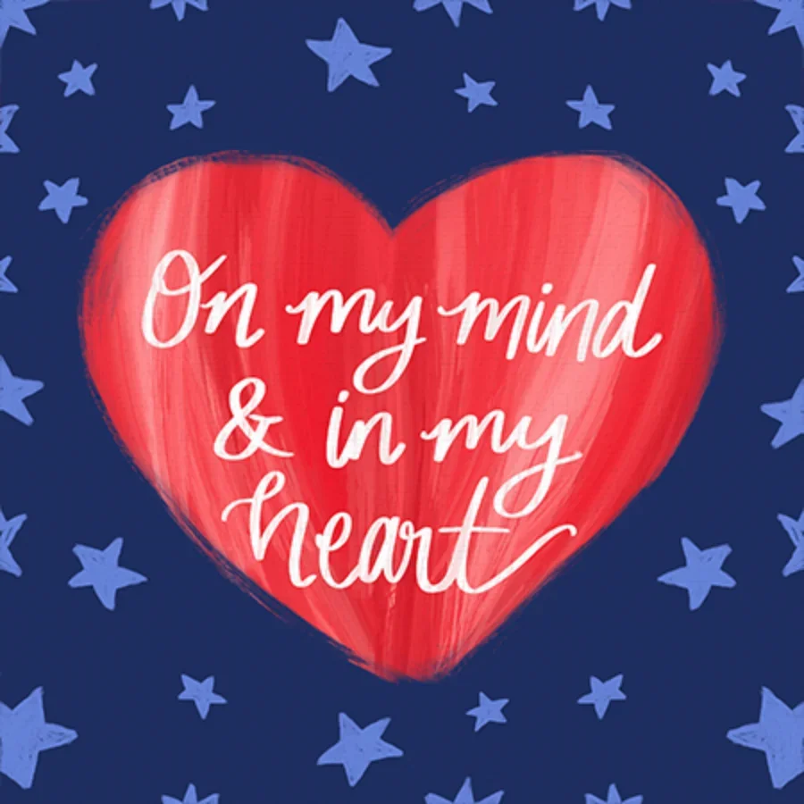 Patriotic Heart Veteran card image