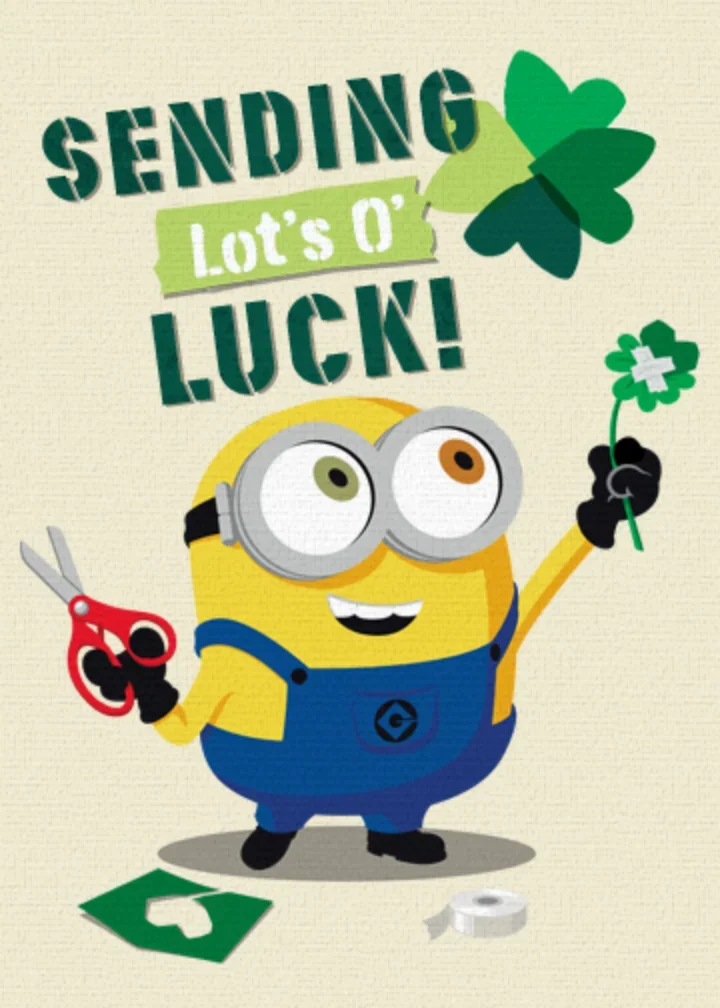 Minions | St. Patrick's Day card image