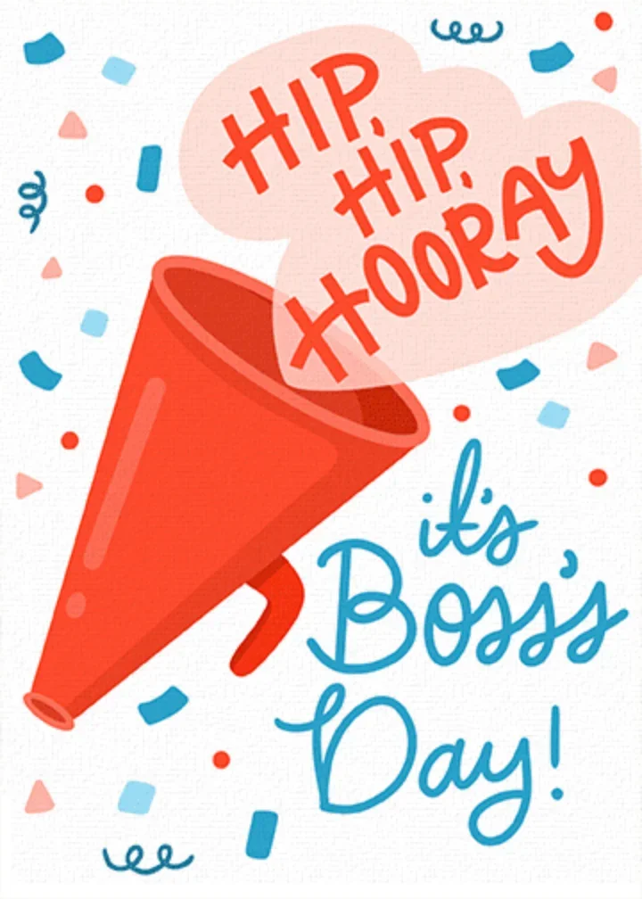 Hooray Boss's Day card image