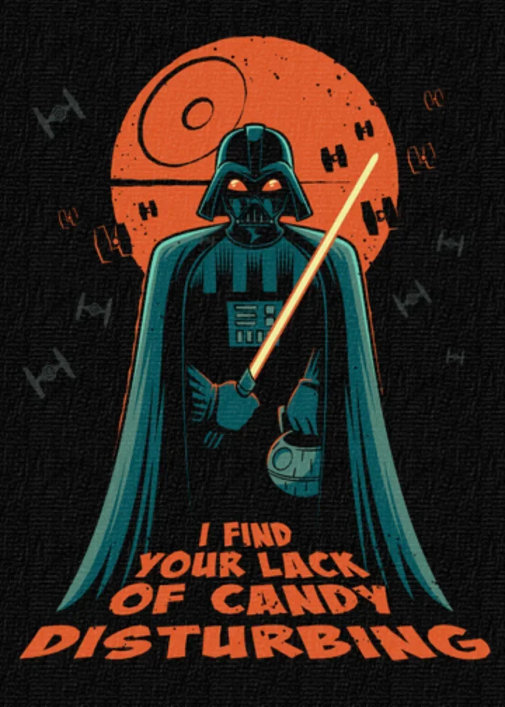 Star Wars Halloween card image