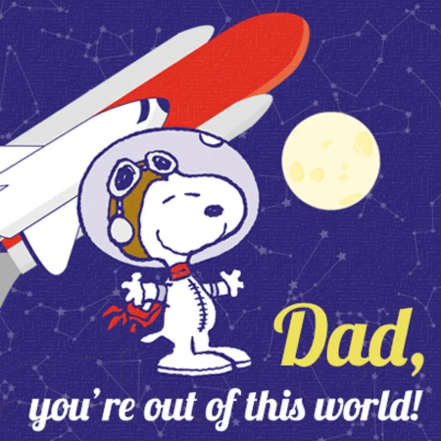 Peanuts | Snoopy Father's Day card image