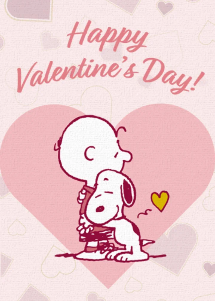 Peanuts | Valentine Hug card image