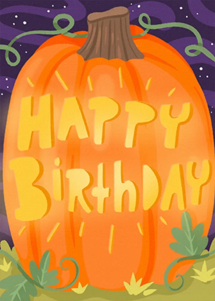 Birthday Pumpkin Patch card image