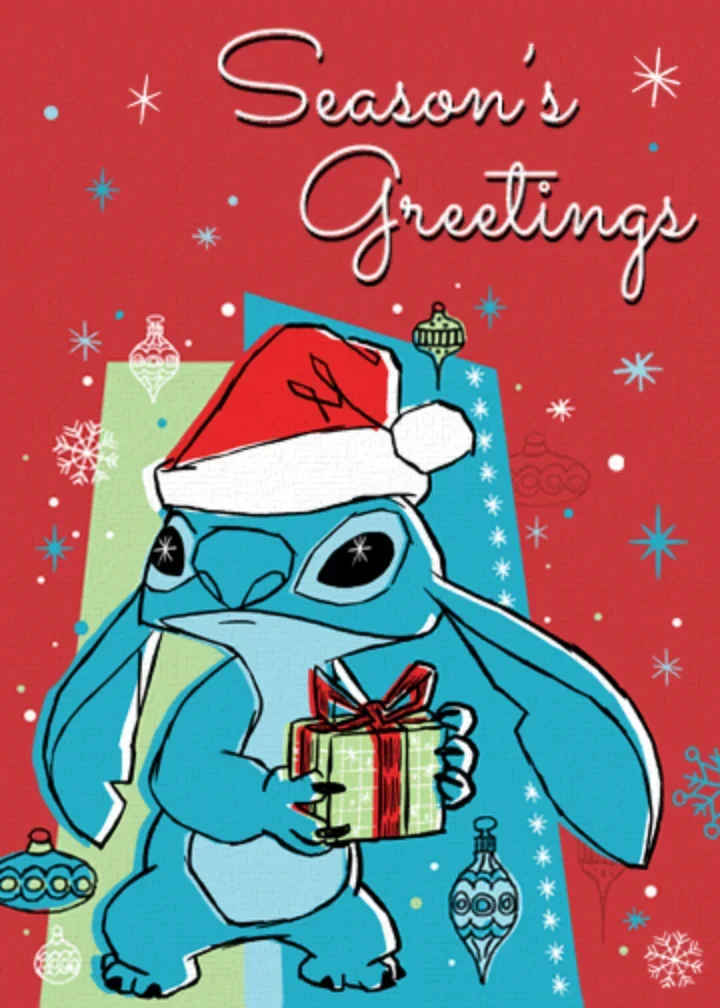 Stitch Season's Greetings card image