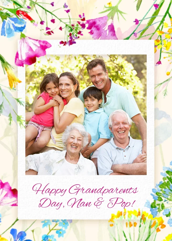 Grandparent Polaroid card image