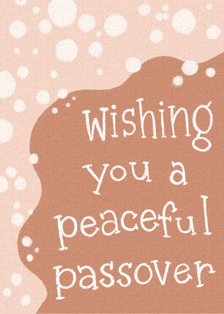 Modern Passover card image