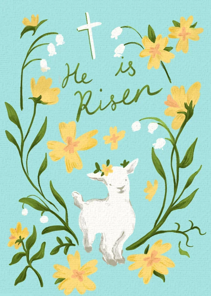 Lamb He Is Risen card image