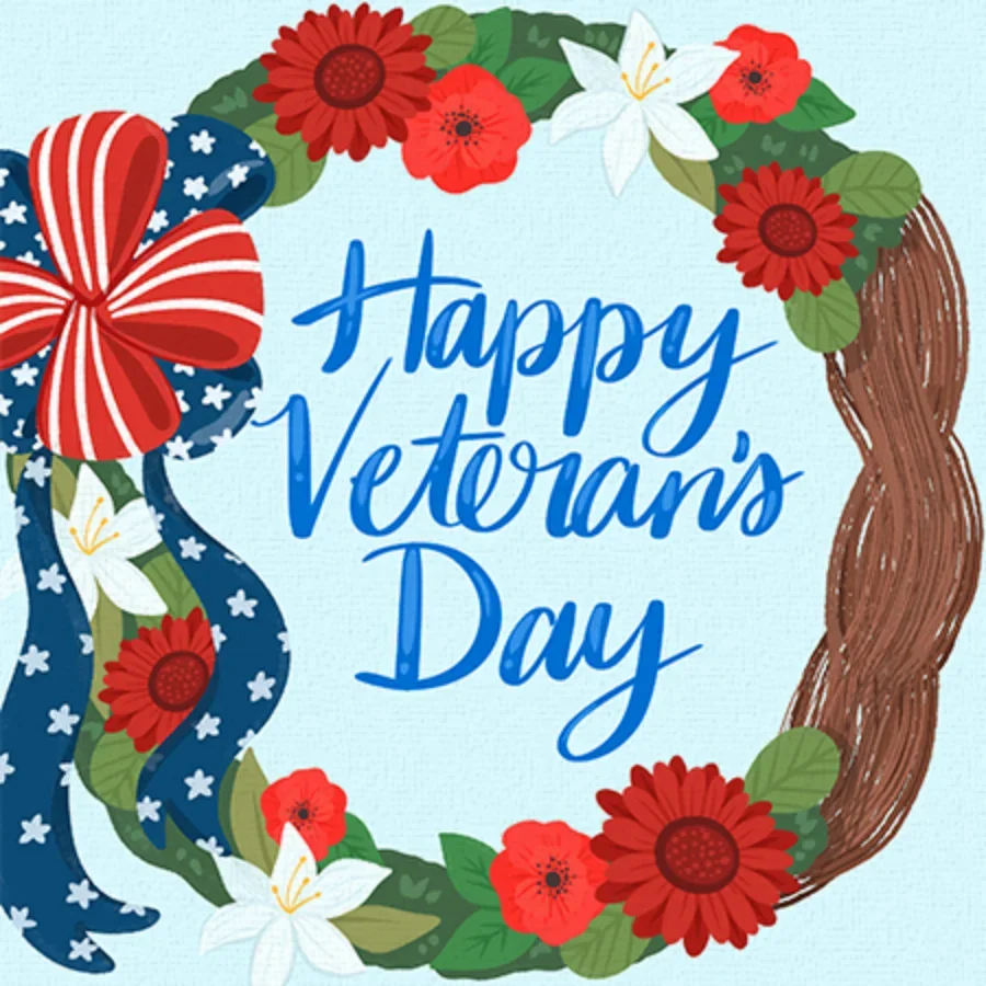 Patriotic Wreath card image