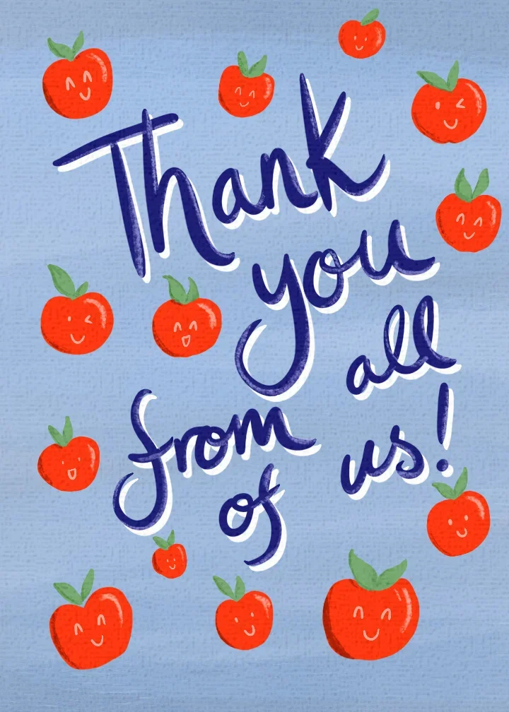 Thank You Apples card image