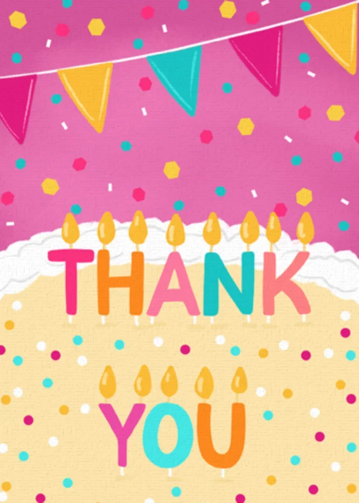 Cake Thanks card image