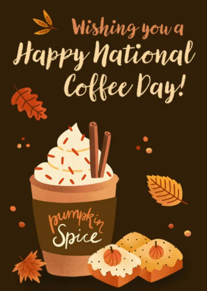 Autumn Coffee Cup card image