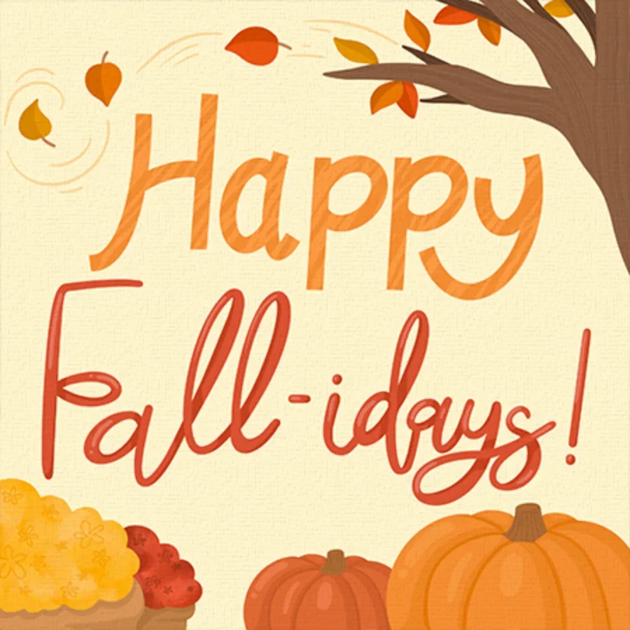 Happy Fall-idays card image