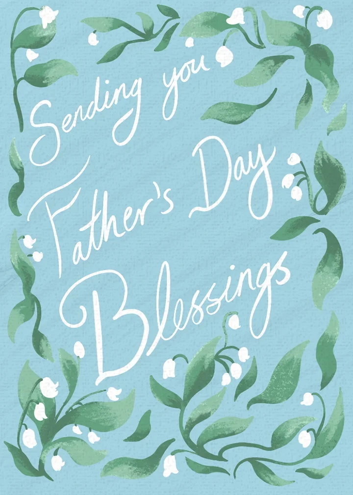 Blessings for Father's Day card image