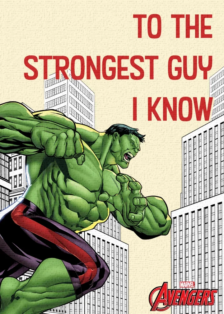 Hulk Happy Father's Day card image