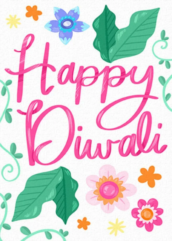 Diwali Floral card image