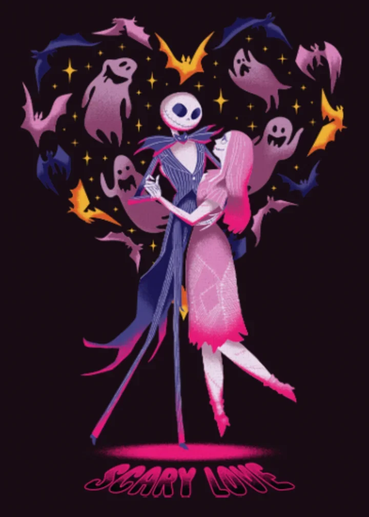 Jack & Sally Anniversary card image