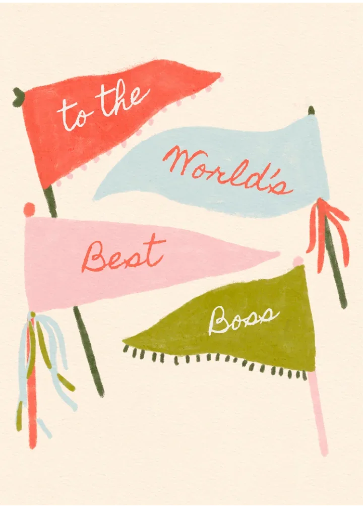 Boss's Day Pennants card image