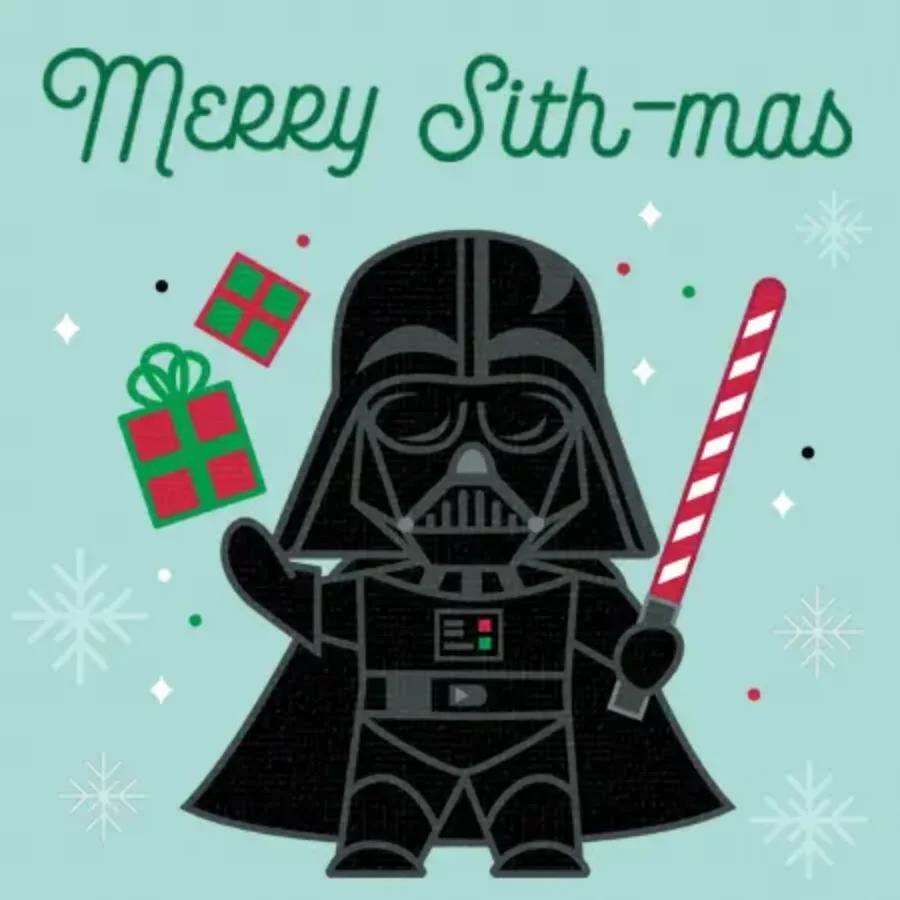 Darth Vader Merry Christmas card image