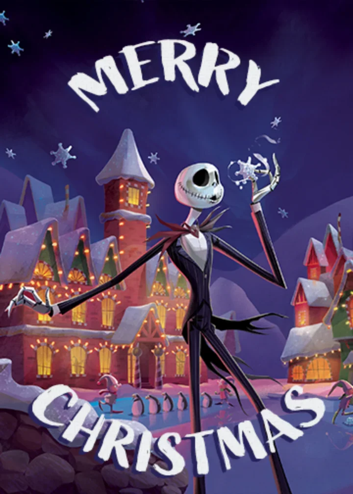Jack & Sally Merry Christmas card image