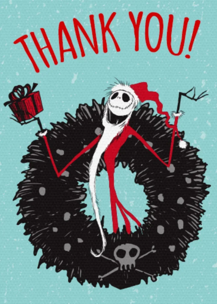 Jack Holiday Thank You card image