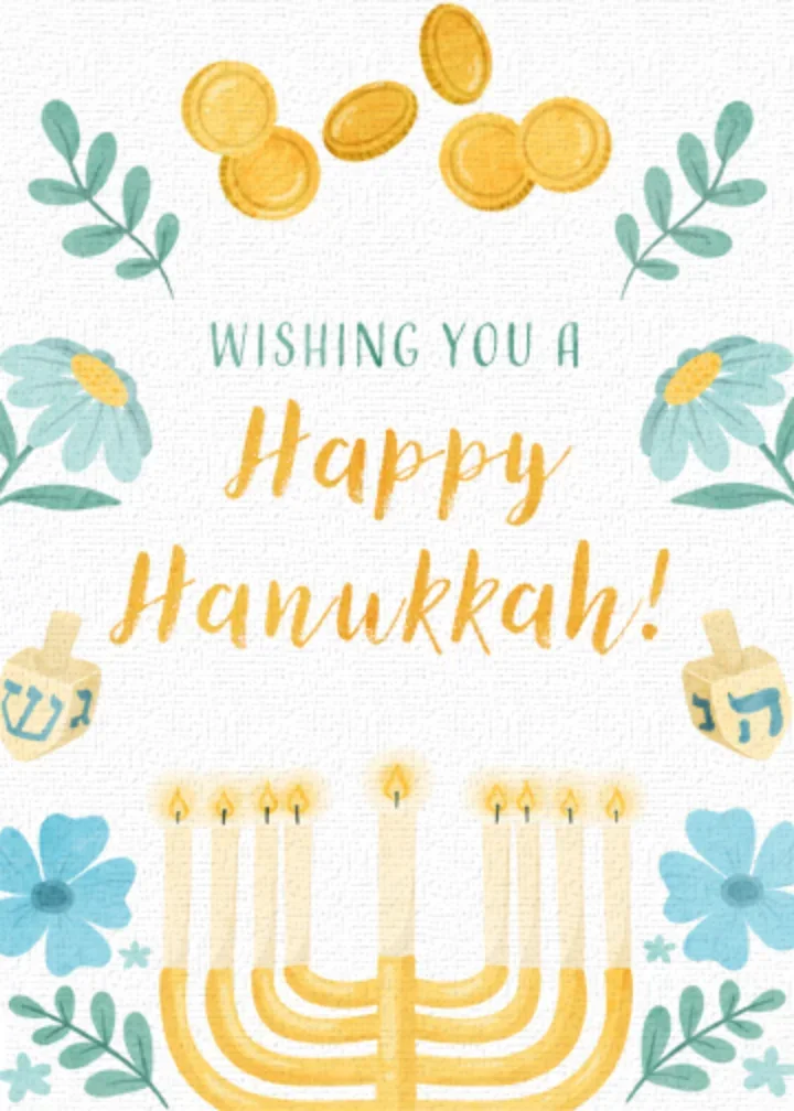 Hanukkah Border card image
