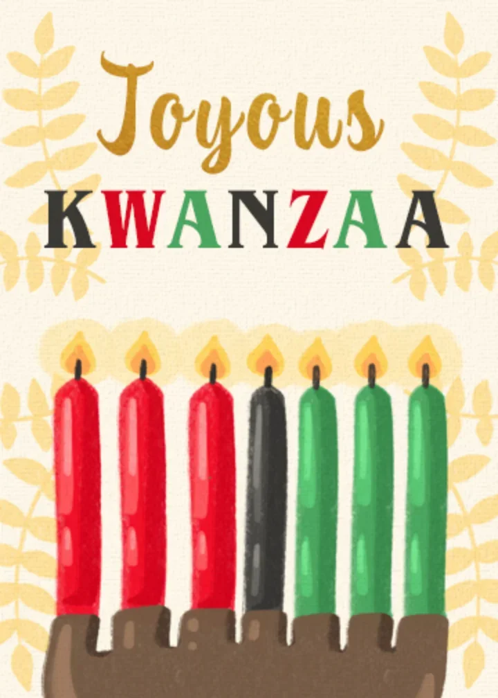 Kwanzaa Border card image