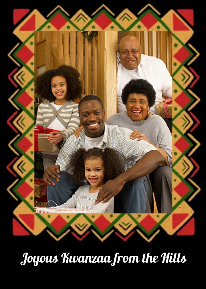 Joyous Kwanzaa Pattern card image