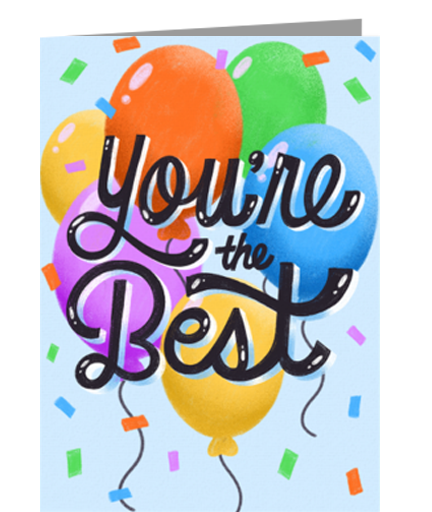 You're the Best Balloons eCard