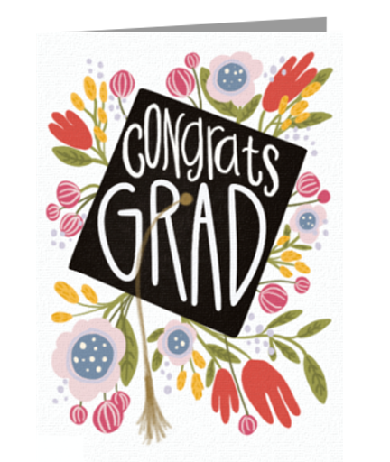 Simple Grad Greenery eCard
