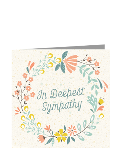 Sympathy Floral Wreath eCard