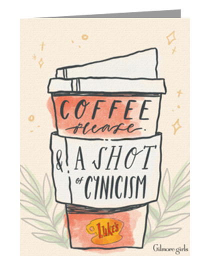 Gilmore Girls | Coffee Cup Sketch eCard