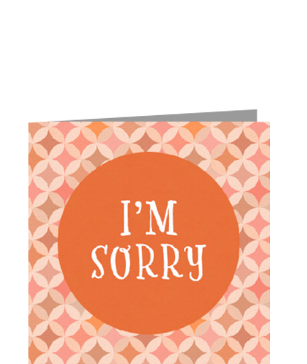 I'm Sorry Pattern eCard