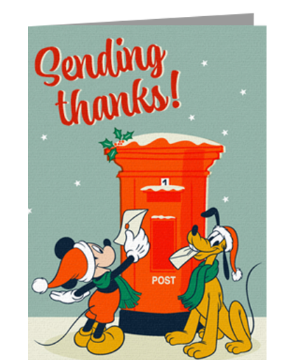 Mickey Holiday Thanks eCard