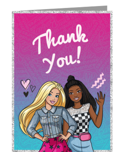 Barbie Birthday Thanks eCard